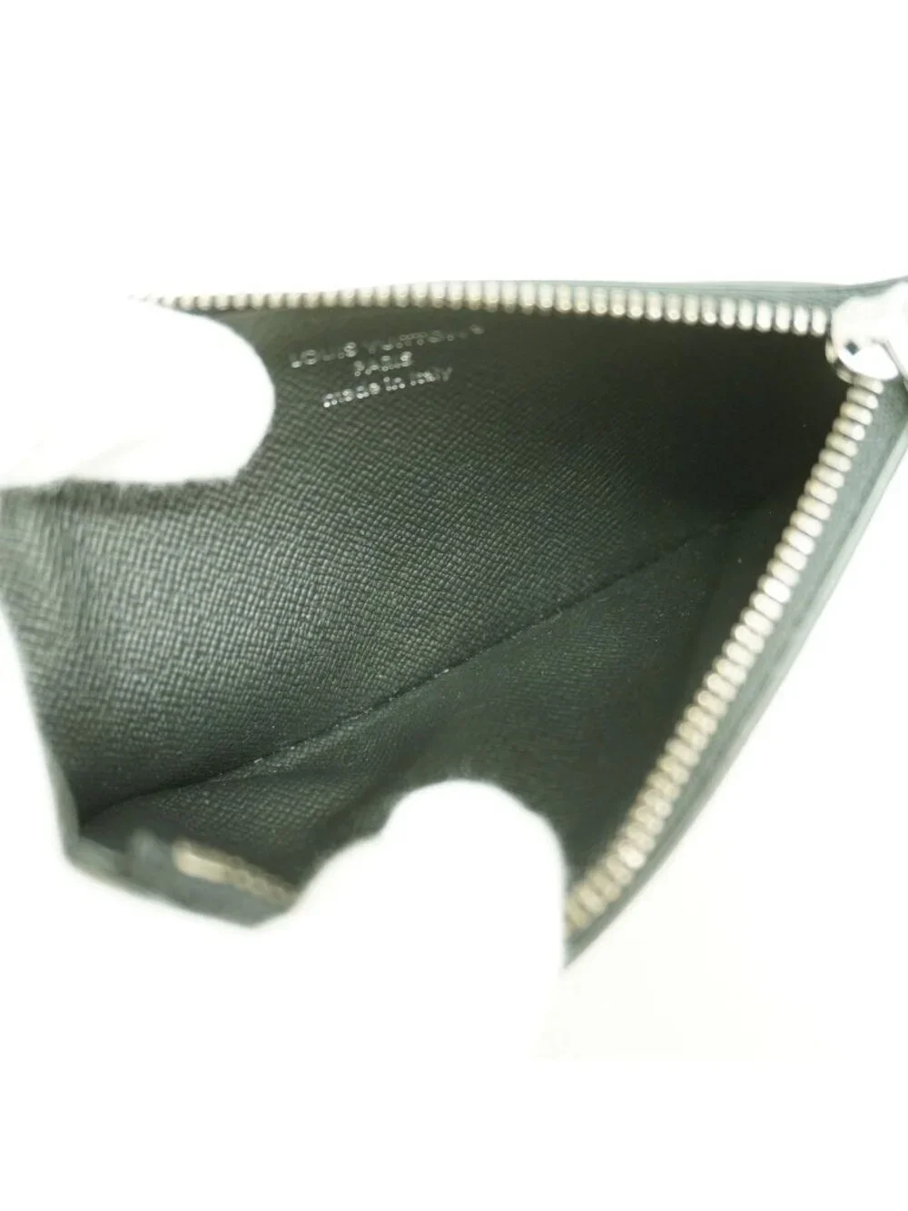 Louis Vuitton Monogram Eclipse Reverse Coin Card Holder Black Gray